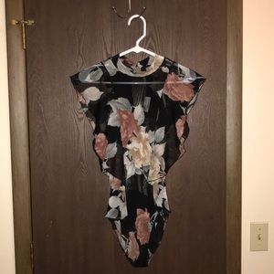 Floral body suit